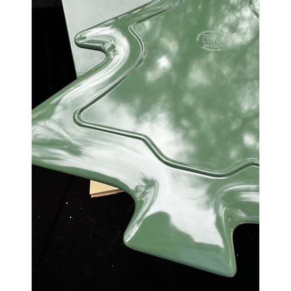 Melamine Knit Sweater Motif Design Christmas Platter Tree Brand New In Box! - Picture 5 of 11